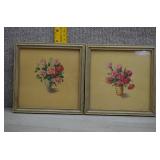 Still Life Floral Prints w/Pink&Red Rose Bouquets