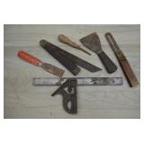 Vtg Woodworking Tools-Stanley T-Bevel, Scraper