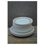 Corelle 'Butterfly Gold' Salad and Dinner Plates