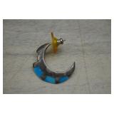 Sterling Silver w/Turquoise Single Earring,