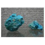 2 Chrysocolla/Malachite Specimens 2'