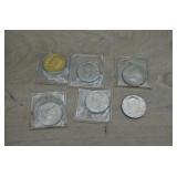 U.S. Kennedy Half Dollar Coins-One Gold Plated