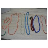 Stone, Plastic Beaded Necklaces and Pieces