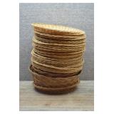 Rattan Wicker Paper Plate Holders, etc