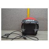 Vtg Budweiser Bud Helmet Can Cooler Dispenser