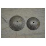 2 Hammered Foreign Coins made into Conchos