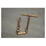 Vintage Gold Tone Pocket Watch Chain