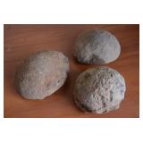 3 Large Agate Nodules 7'