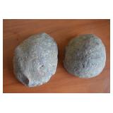 2 Large Agate Nodules 6.5'