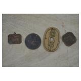 1800's Japanese 'Tenpo Tsuho 100 Mon' Brass Coin,
