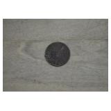 Copper 10 Centesimi Coin from Italy Dated 1867