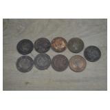 Antique Canadian Large Cent Coins-Queen Victoria
