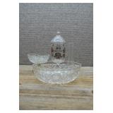 ClearGlass Lot,AnchorHocking Medallion pattern,etc