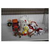 Seasonal Holiday Items-Decorative Tins, Plush Toys