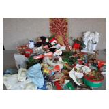 Collection of Holiday Items-Teddy Bears, Snowmen