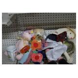 Vintage Plush Items-Pink Bear, Fall Decorations