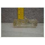 Vtg Jeannette Glass Jeep Candy Container