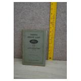 1932 Ford V-8 4-Cylinder Car Parts Price List