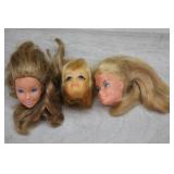 Vtg Mattel Barbie Doll Heads from the 1960s/70s