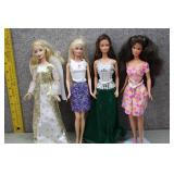 Vintage Mattel Barbie Dolls-1998,2002,2003,2005