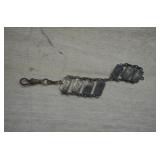 Vtg Chinese Sterling Silver Panel Bracelet