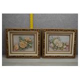 Capodimonte Framed 3D Porcelain Flower Bouquets
