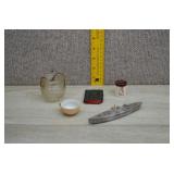 Vtg Mixed Lot Miniature Toys Bible Ship Cup