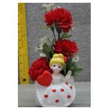 Vtg Valentine's Day Planter Made by Relpo