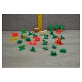 Vtg Tim Mee/Auburn Style Plastic Farm Animal Sets