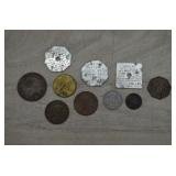 U.S. Trade Merchant Tokens-Metal & Soap Ad. Pieces
