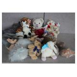 Lot of Plush Animals-Ty Tiger, Teddy Bears, etc