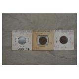 Three Newfoundland Coins Dated 1941, 42, and 43