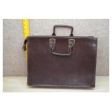 Vintage HIT Brand Brown Leatherette Briefcase