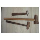 Vintage Ball Peen Hammers-Metalworking and Shaping