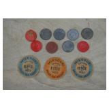 Vintage Missouri Sales Tax Tokens,