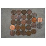 Vintage Canadian Queen Elizabeth II Copper Pennies
