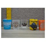 Souvenir Shot Glasses-Niagara Falls, Mt.Hood etc.