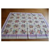 Patchwork Crazy Star Quilt Handmade Hand Quilted