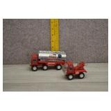Vtg Buddy L Texaco Pressed Steel Trucks-Japan