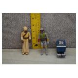 Three Vintage Star Wars Action Figures-1970s/80s