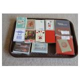 Collection of Vintage Branded Playing Card Decks