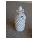 Vtg White Hobnail Perfume Bottle-Imperial Glass