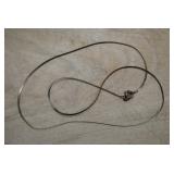 Sterling Silver Flat Chain Necklace