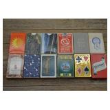 Vtg PlayingCard Decks-Patriotic,Airline,Amtrak,etc