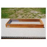 Rustic Wood & Glass Display Case/Shadowbox