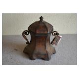 Antique-Style Lidded Urn-Rustic-Copper Color