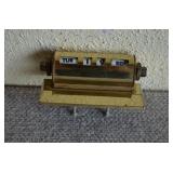1950s Park Sherman Brass Perpetual Desk Calendar