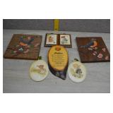 Vintage Wall Plaques from the 1970s