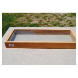 Rustic Wood & Glass Display Case/Shadowbox