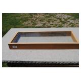 Rustic Wood & Glass Display Case/Shadowbox